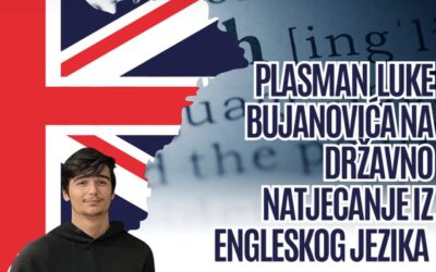 NATJECANJE IZ ENGLESKOG JEZIKA – uspjeh našeg učenika!