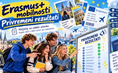 NATJEČAJ za odabir učenika za sudjelovanje na mobilnostima u okviru Erasmus+ projekta 2026-1-HR01-KA121-VET-000430974 – privremeni rezultati